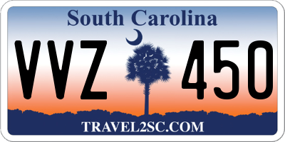 SC license plate VVZ450