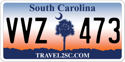 SC license plate VVZ473