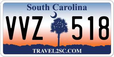 SC license plate VVZ518