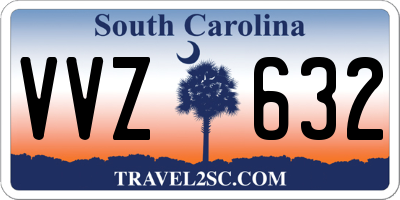 SC license plate VVZ632