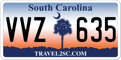 SC license plate VVZ635