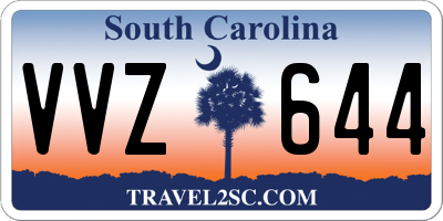 SC license plate VVZ644