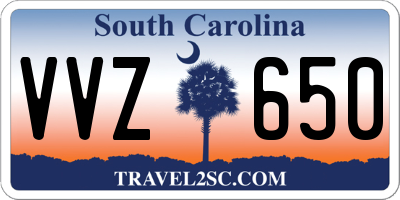 SC license plate VVZ650