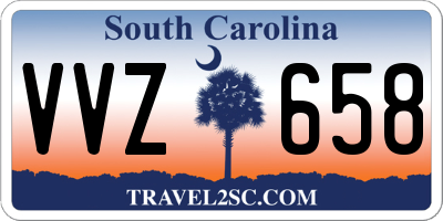 SC license plate VVZ658
