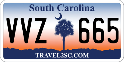 SC license plate VVZ665