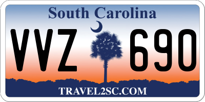SC license plate VVZ690