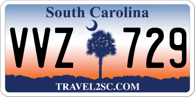 SC license plate VVZ729