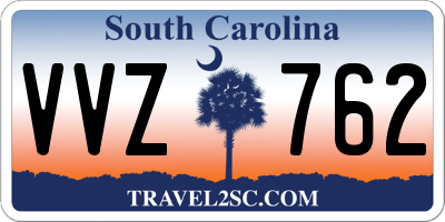 SC license plate VVZ762