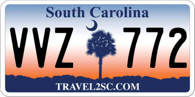 SC license plate VVZ772