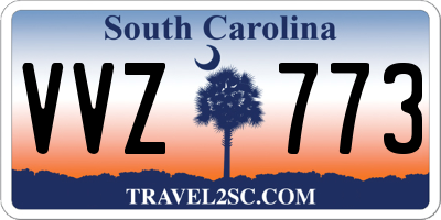 SC license plate VVZ773