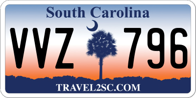SC license plate VVZ796