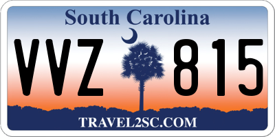 SC license plate VVZ815