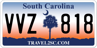 SC license plate VVZ818