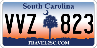 SC license plate VVZ823