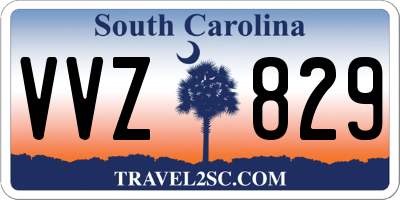 SC license plate VVZ829