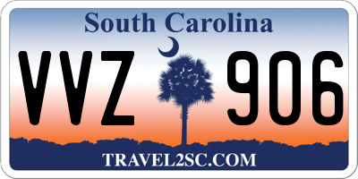 SC license plate VVZ906