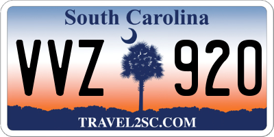 SC license plate VVZ920