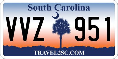 SC license plate VVZ951