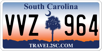 SC license plate VVZ964