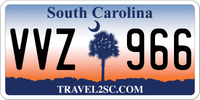 SC license plate VVZ966