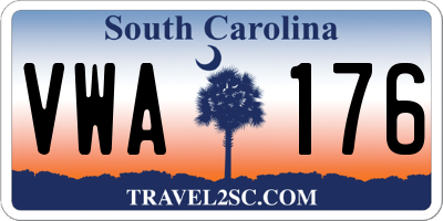 SC license plate VWA176
