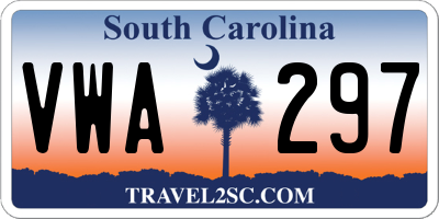 SC license plate VWA297