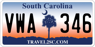 SC license plate VWA346