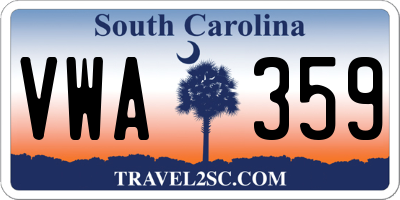 SC license plate VWA359