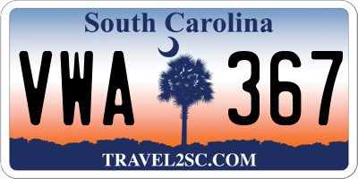 SC license plate VWA367