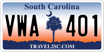 SC license plate VWA401