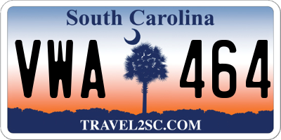 SC license plate VWA464
