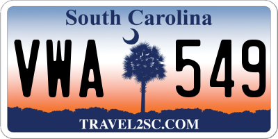 SC license plate VWA549