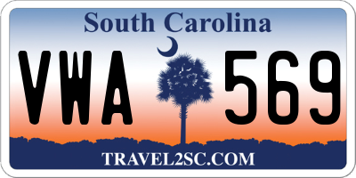 SC license plate VWA569