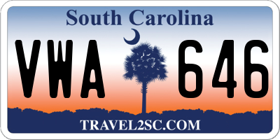 SC license plate VWA646