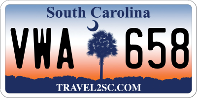 SC license plate VWA658