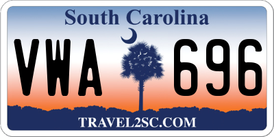 SC license plate VWA696