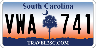 SC license plate VWA741