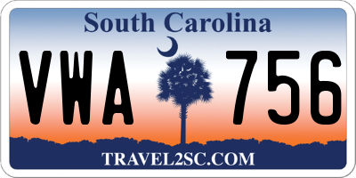 SC license plate VWA756