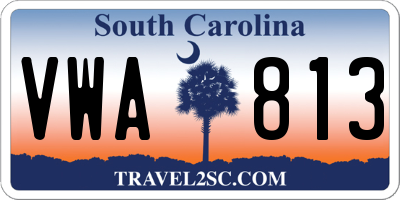 SC license plate VWA813