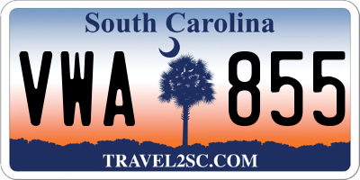 SC license plate VWA855