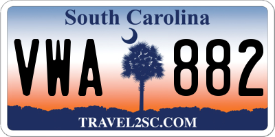 SC license plate VWA882