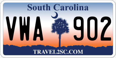 SC license plate VWA902