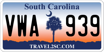 SC license plate VWA939