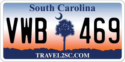 SC license plate VWB469