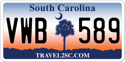 SC license plate VWB589