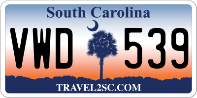 SC license plate VWD539