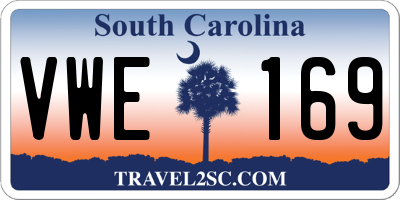 SC license plate VWE169