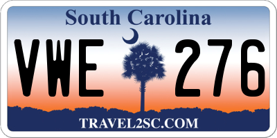 SC license plate VWE276