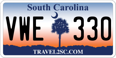 SC license plate VWE330