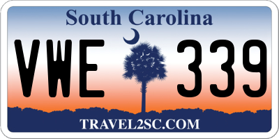 SC license plate VWE339